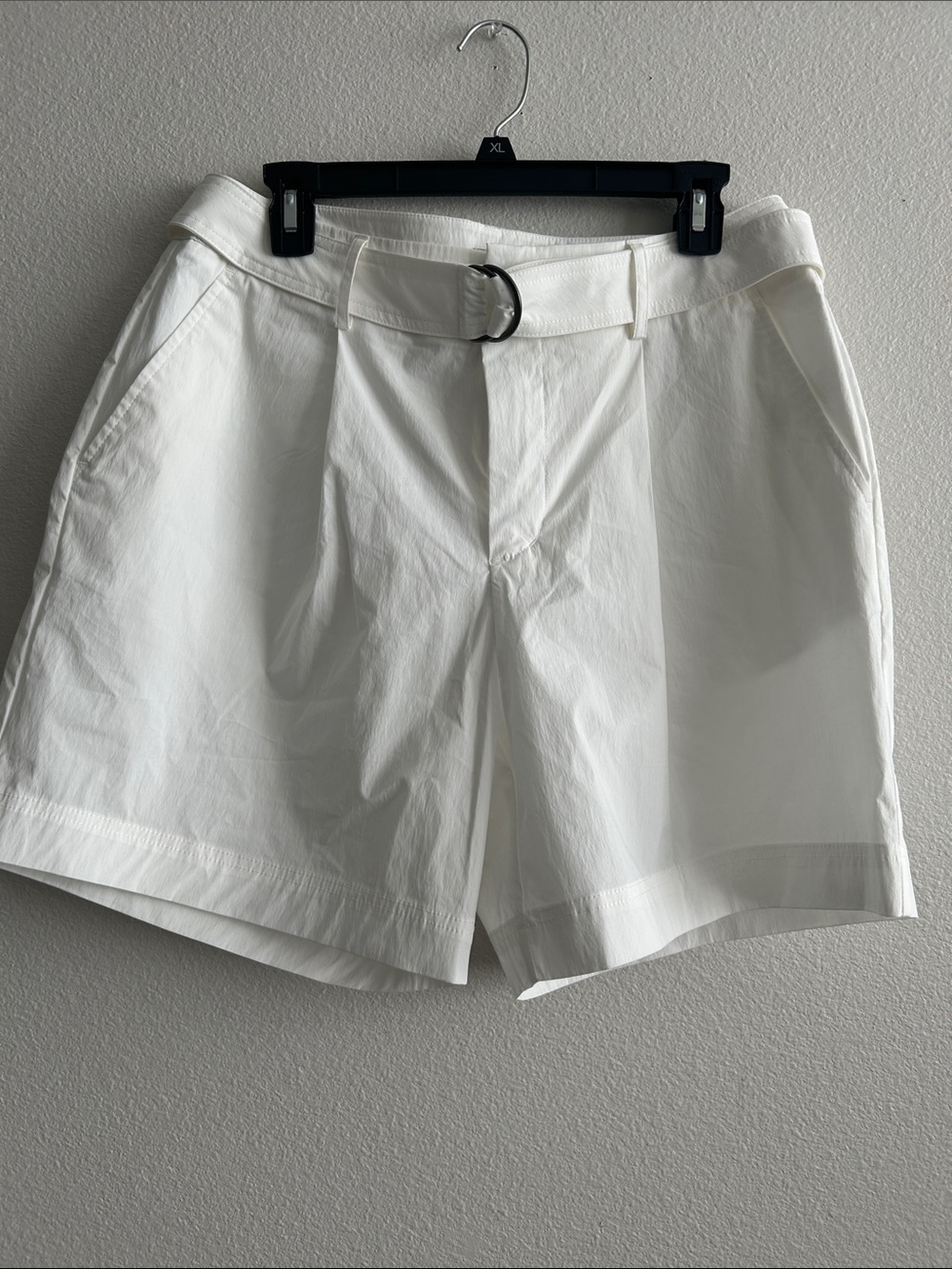 a new day White High-Rise D-Ring Belted Shorts